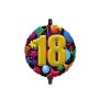 MYLAR TONDO CM.45 18 ANNI CRAZY.