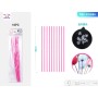 STECCHE PER PALLONCINI ROSA ROSSA CM.40 PZ.10