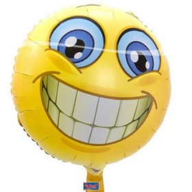 MYLAR EMOTICON 17 POLLICI.