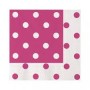 TOVAGLIOLI 33X33 POIS FUXIA