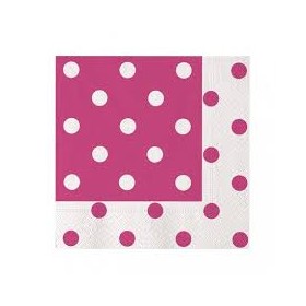 TOVAGLIOLI 33X33 POIS FUXIA