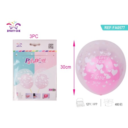 PALLONCINI DOPPIO STRATO CUORE