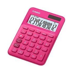 CALCOLATRICE DA TAVOLO CASIO 12 CIFRE MS-20UC FUCSIA