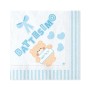 TOVAGLIOLI 33X33 BATTESIMO TEDDY CELESTE
