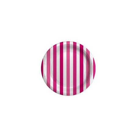 PIATTI GRANDI STRIPES FUXIA