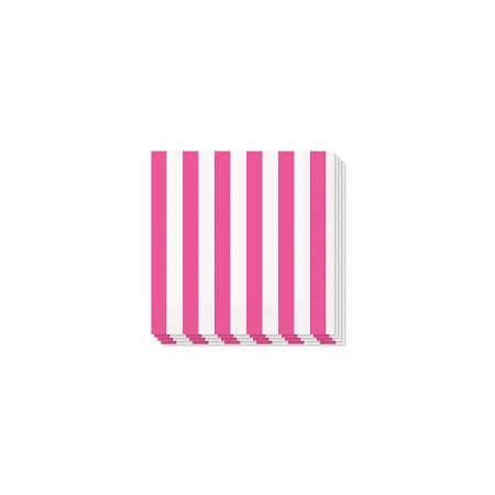 TOVAGLIOLI 33X33 STRIPES FUXIA