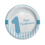 PIATTI GRANDI PRIMO COMPLEANNO CELESTE