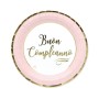 PIATTI GRANDI COMPLEANNO CHIC ROSA