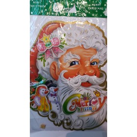 VETROFANIA TESTA BABBO NATALE 6217-1