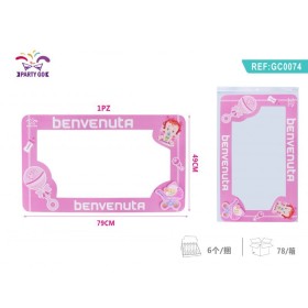 CORNICI DI CARTONE 39X59 PER SELFIE BENVENUTO ROSA