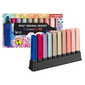 ESP. EVID. STABILO BOSS NATURE COLORS DESKSET 10 PZ