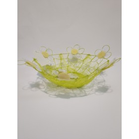 CESTO RAFFIA C/FIORI