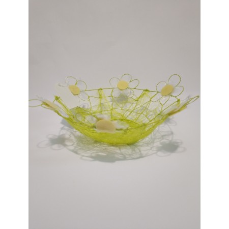 CESTO RAFFIA C/FIORI