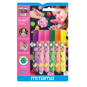 COLLE GLITTER PROFUMATE 10.5 ML 6PZ (PREZZO BLISTER)