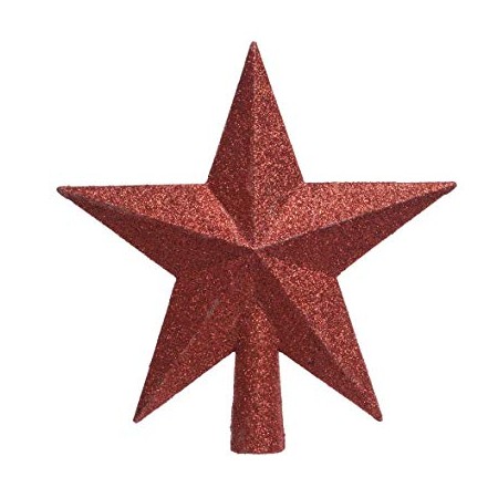 PUNTALE ALBERO STELLA ROSSO