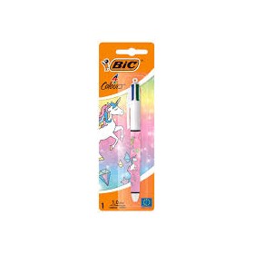 BIRO BIC 4 COLORI UNICORNO