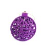 ADDOBBO TONDO NEVE VIOLA CM. 10