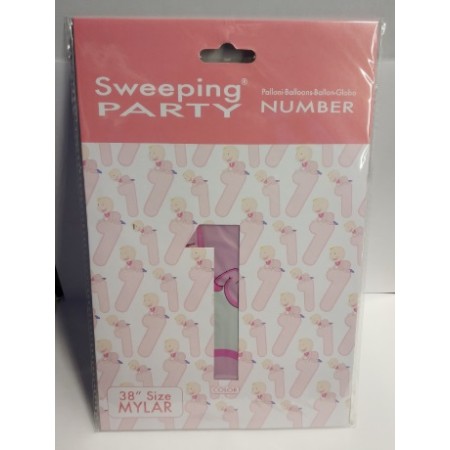 PALLONE METAL 125 CM ROSA