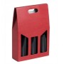 BUSTE P/BOTTIGLIE 3 BOTTIGLIE ROSSO