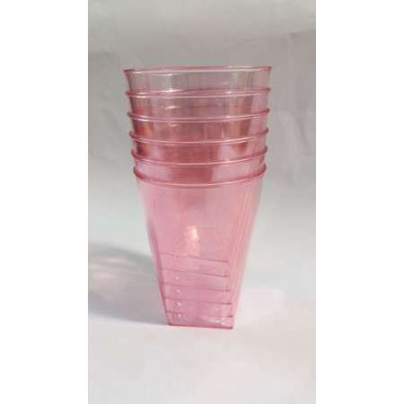 BICCHIERI FLUORESCENTI ROSA PZ.6