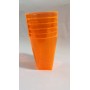 BICCHIERI FLUORESCENTI ARANCIONE PZ.6