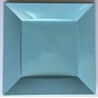 PIATTI QUADRATI 25CM AZZURRO.