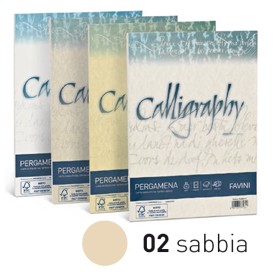 PERGAMENA A4 GR. 90 FAVINI SABBIA 02 CALLIGRAPHY