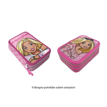 CORREDI 3 ZIP GIOTTO TURBOCOLOR REVERSIBILE BARBIE