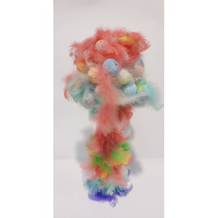 ALBERO C/UOVA E BASE PIUMA CM 78