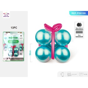 SET PALLONCINI METALLIZZATI VERDE PZ.13