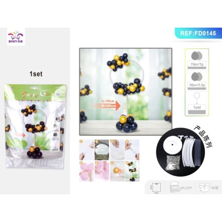 SET PALLONCINI NERO PZ.55