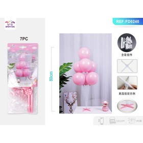 SET PALLONCINI ROSA 80 CM. PZ.7