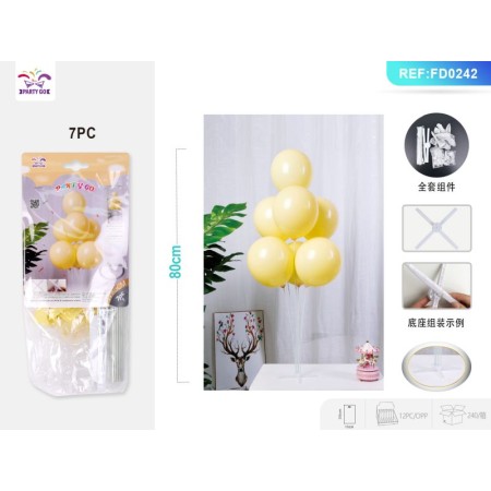 SET PALLONCINI GIALLI 80 CM. PZ.7