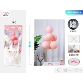 SET PALLONCINI ROSA 80 CM. PZ.7