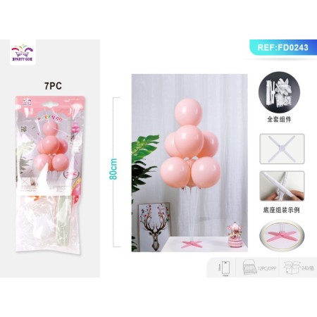 SET PALLONCINI ROSA 80 CM. PZ.7