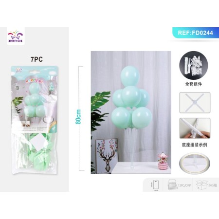 SET PALLONCINI VERDI 80 CM. PZ.7