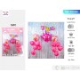 SET PALLONCINI MYLAR PAPERA ROSA PZ.16