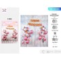 SET PALLONCINI MYLAR HAPPY BIRTHDAY STELLA ROSSO PZ.18