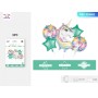 SET PALLONCINI MYLAR UNICORNO