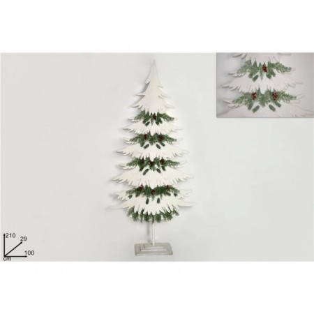 ALBERO OVATTA 210CM BIANCO