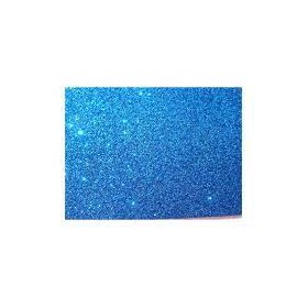 GOMMA EVA 40X60 GLITTER BLU