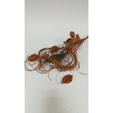 MAZZO ALBERO GLITTER CM 50 ARANCIO.