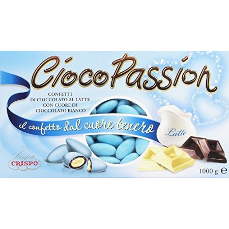 CONFETTI CIOCO PASSION CIOCCOLATO LATTE SCATOLO AZZURRO