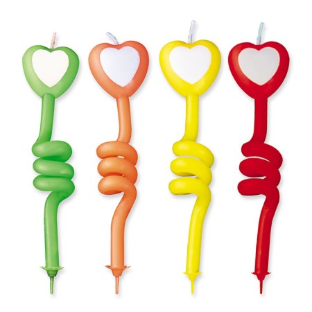 CANDELE BIG MOLLA HEART SPRING CON SUPP.