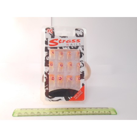 SET DA 12 UNGHIE STRASS.