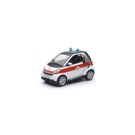 SMART FORTWO CROCE ROSSA 1:24