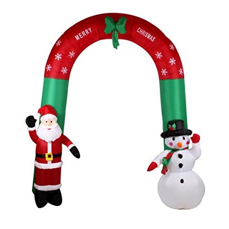 ARCHI GONF. C/BABBO NATALE 270CM C/LUCI - EL 71609.