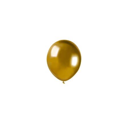 50 PALLONCINI 5 POLLICI GLOSSY ORO