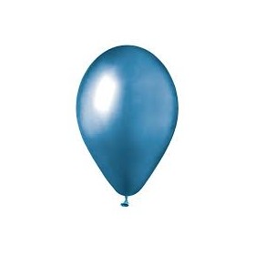 50 PALLONCINI 5 POLLICI GLOSSY CELESTE