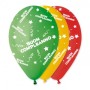 100 PALLONCINI 12 POLLICI BUON COMPLEANNO ASS.